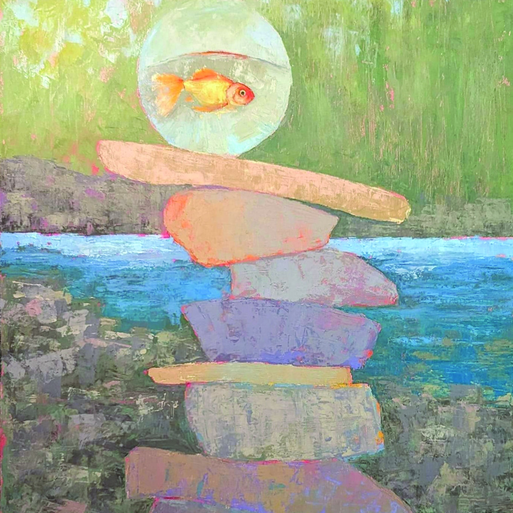 Painting by Theresa Heidig Rooney